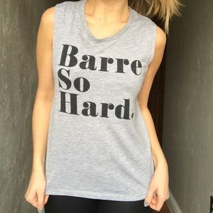 Barre muscle tee, size S
